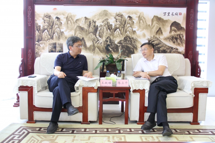 陈立干会见封丘县长王跃峰一行